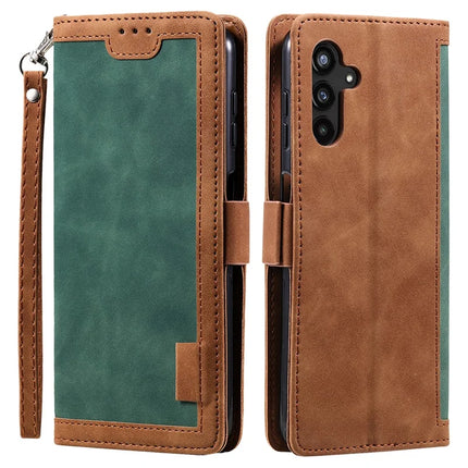 For Samsung Galaxy A26 5G Wallet Case RFID Blocking Stand Leather Phone Cover - Green