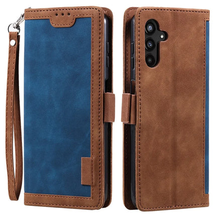 For Samsung Galaxy A26 5G Wallet Case RFID Blocking Stand Leather Phone Cover - Blue