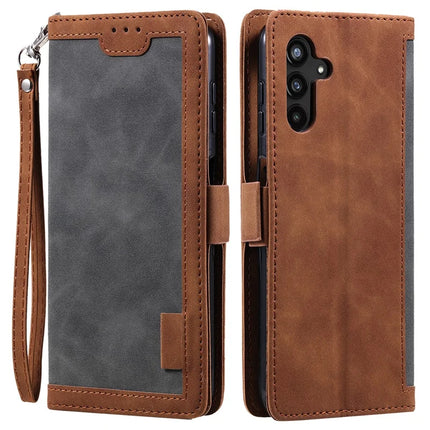 For Samsung Galaxy A26 5G Wallet Case RFID Blocking Stand Leather Phone Cover - Grey