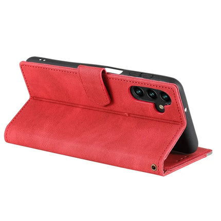 For Samsung Galaxy A26 5G Leather Case Wallet Phone Cover Splicing Stitching