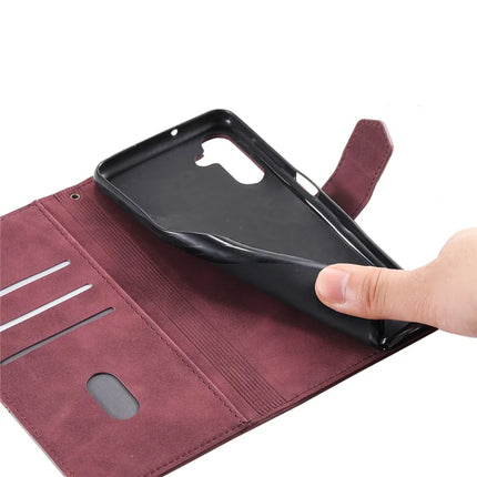 TTUDRCH Style 004 For Samsung Galaxy A26 5G Leather Case RFID Blocking Wallet Stand Phone Cover with Strap