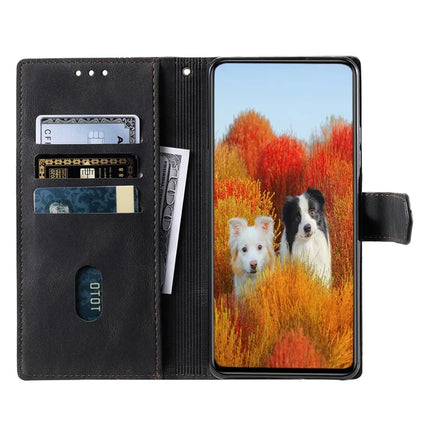 TTUDRCH Style 004 For Samsung Galaxy A26 5G Leather Case RFID Blocking Wallet Stand Phone Cover with Strap