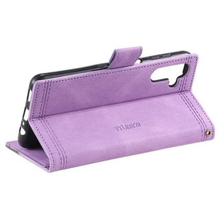 TTUDRCH Style 004 For Samsung Galaxy A26 5G Leather Case RFID Blocking Wallet Stand Phone Cover with Strap