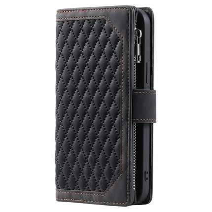 Style 005 For Samsung Galaxy A26 5G Wallet Case Rhombus Stitching Line PU Leather Phone Cover