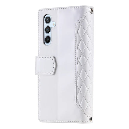 Style 005 For Samsung Galaxy A26 5G Wallet Case Rhombus Stitching Line PU Leather Phone Cover