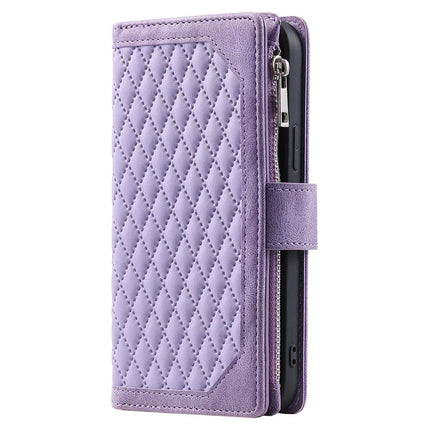 Style 005 For Samsung Galaxy A26 5G Wallet Case Rhombus Stitching Line PU Leather Phone Cover