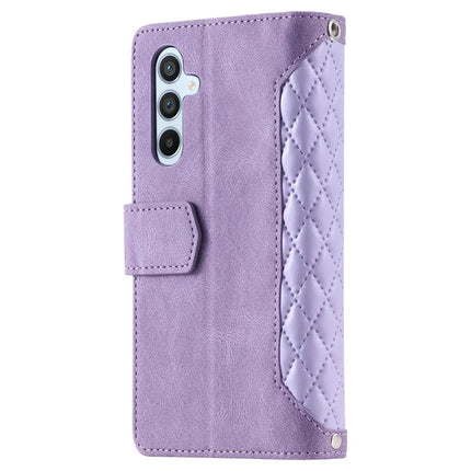 Style 005 For Samsung Galaxy A26 5G Wallet Case Rhombus Stitching Line PU Leather Phone Cover