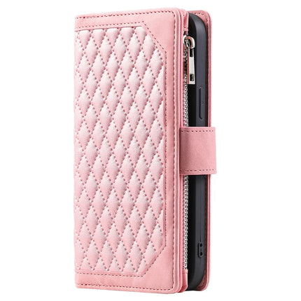 Style 005 For Samsung Galaxy A26 5G Wallet Case Rhombus Stitching Line PU Leather Phone Cover