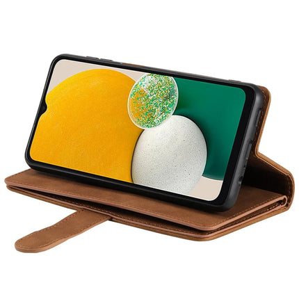 For Samsung Galaxy A26 5G Case PU Leather Phone Cover with Zipper Wallet 9 Card Slots