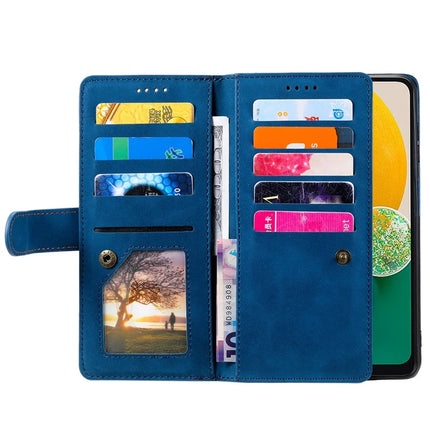 For Samsung Galaxy A26 5G Case PU Leather Phone Cover with Zipper Wallet 9 Card Slots