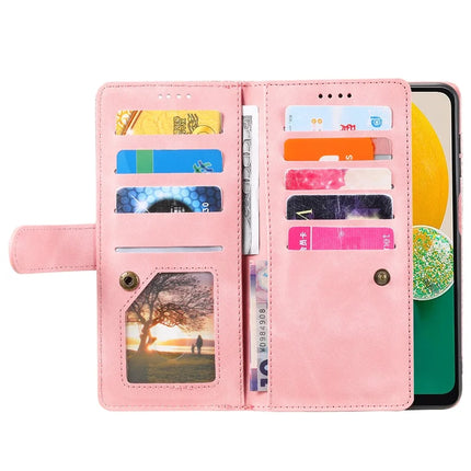 For Samsung Galaxy A26 5G Case PU Leather Phone Cover with Zipper Wallet 9 Card Slots