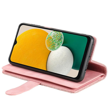 For Samsung Galaxy A26 5G Case PU Leather Phone Cover with Zipper Wallet 9 Card Slots