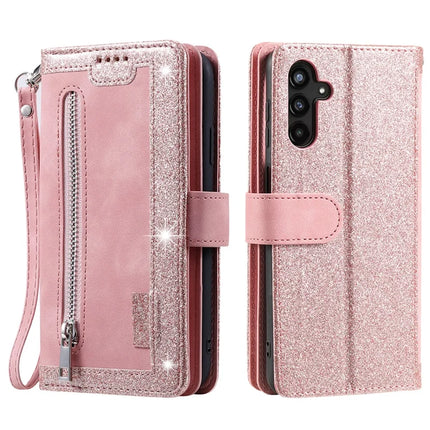 For Samsung Galaxy A26 5G Case PU Leather Phone Cover with Zipper Wallet 9 Card Slots