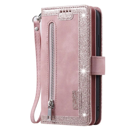For Samsung Galaxy A26 5G Case PU Leather Phone Cover with Zipper Wallet 9 Card Slots