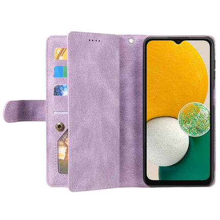 For Samsung Galaxy A26 5G Case PU Leather Phone Cover with Zipper Wallet 9 Card Slots