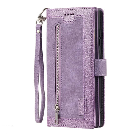 For Samsung Galaxy A26 5G Case PU Leather Phone Cover with Zipper Wallet 9 Card Slots