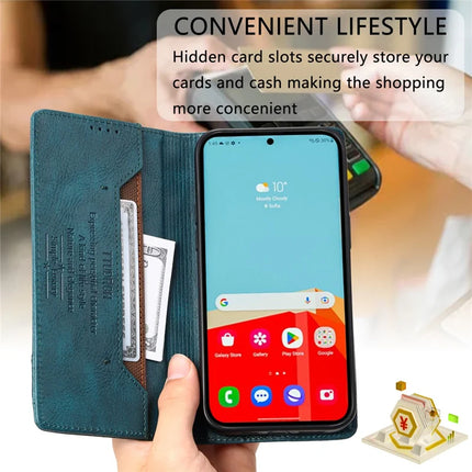 TTUDRCH Style 007 For Samsung Galaxy A26 5G Leather Case RFID Blocking Wallet Stand Phone Cover