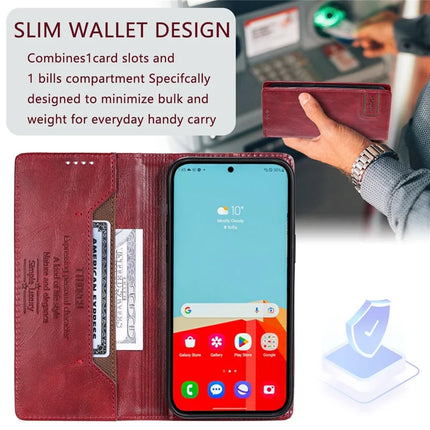 TTUDRCH Style 007 For Samsung Galaxy A26 5G Leather Case RFID Blocking Wallet Stand Phone Cover