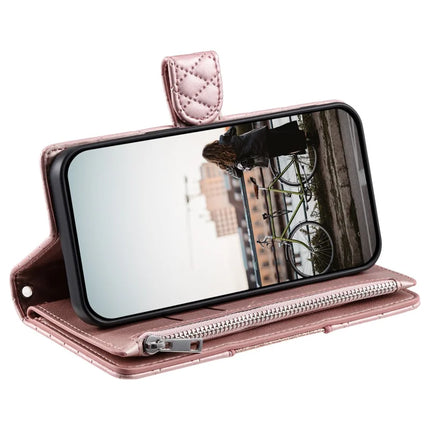 Style 012 for Samsung Galaxy A26 5G Case Zipper Pocket Glitter Leather Phone Cover