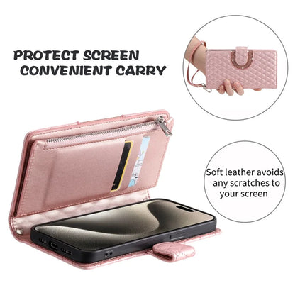 Style 012 for Samsung Galaxy A26 5G Case Zipper Pocket Glitter Leather Phone Cover