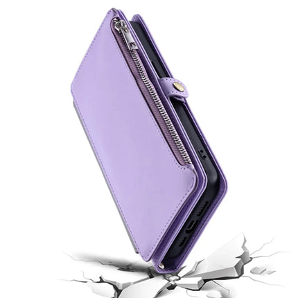 For Samsung Galaxy A26 5G Case TPU + PU Leather Wallet Phone Cover with Wrist Strap