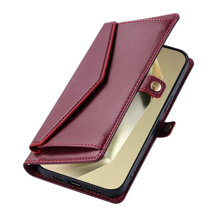 For Samsung Galaxy A26 5G Leather Case with Wrist Strap Wallet Stand Phone Cover