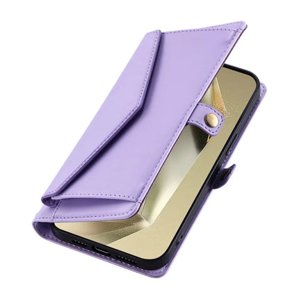 For Samsung Galaxy A26 5G Leather Case with Wrist Strap Wallet Stand Phone Cover