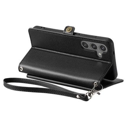For Samsung Galaxy A26 5G Leather Case with Wrist Strap Wallet Stand Phone Cover
