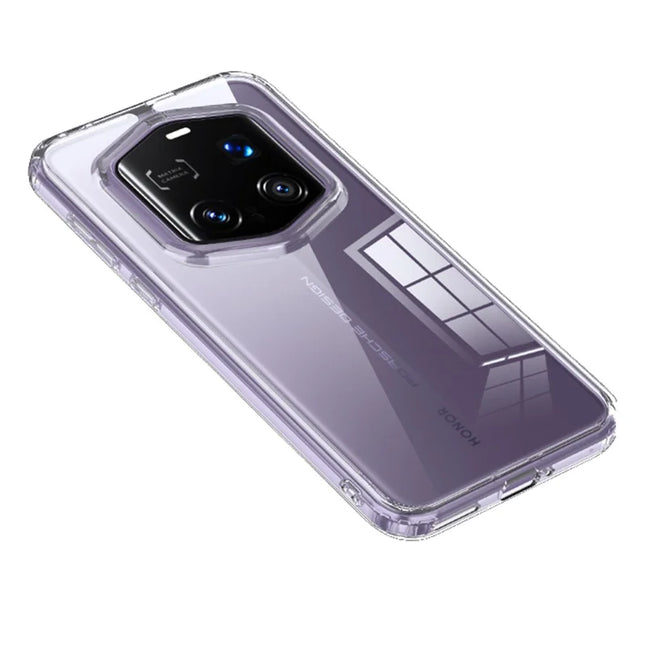 For Honor Magic7 RSR Porsche Design 5G Case PC + TPU Phone Cover Airbag Protection - Transparent