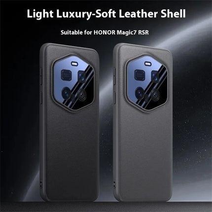 For Honor Magic7 RSR Porsche Design 5G Case Drop Resistant PU Leather + TPU Phone Cover