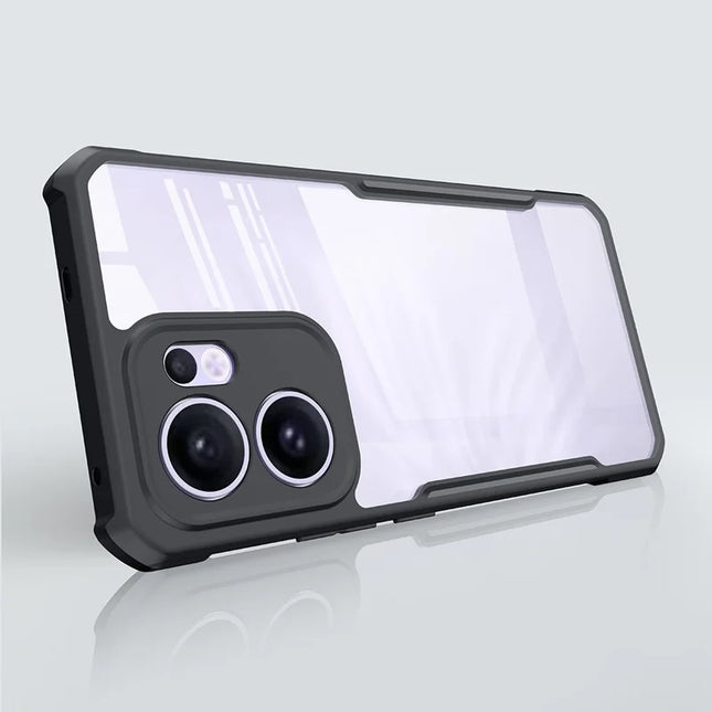 XUNDD For Oppo Reno13 F 5G Case Dropproof TPU + Acrylic Clear Back Phone Cover