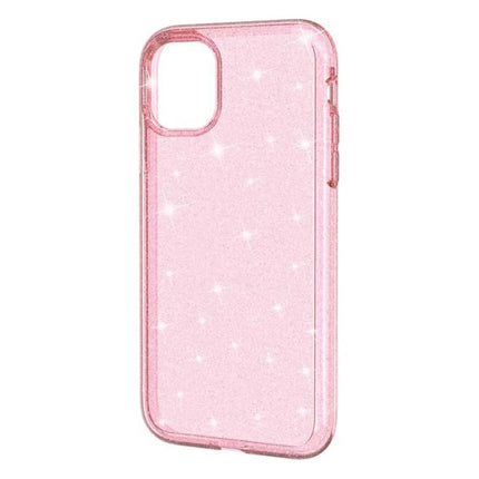 For iPhone 11 Case Anti-Scratch PC + TPU Sparkly Glitter Phone Cover