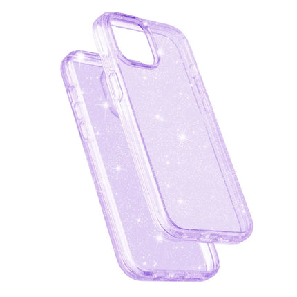 For iPhone 11 Case Sparkly Powder Glitter Shiny Soft TPU + Hard PC Back Cover