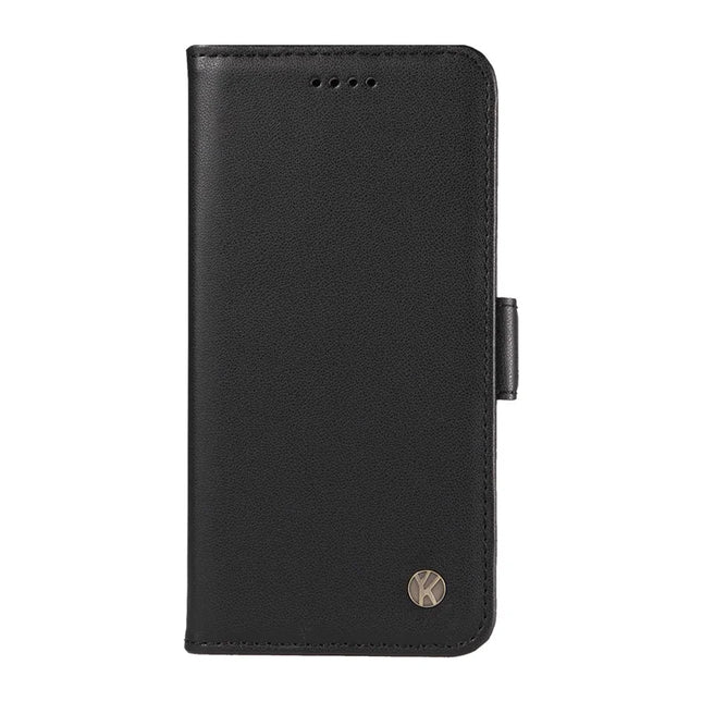 For OnePlus Ace 5G Wallet Phone Case YIKATU YK-003 Leather Stand Cover -  Black