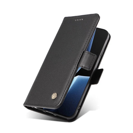 For OnePlus Ace 5G Wallet Phone Case YIKATU YK-003 Leather Stand Cover -  Black