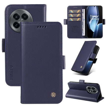 For OnePlus Ace 5G Wallet Phone Case YIKATU YK-003 Leather Stand Cover - Sapphire