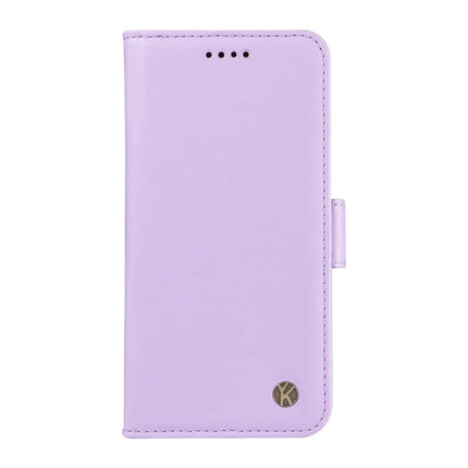 For OnePlus Ace 5G Wallet Phone Case YIKATU YK-003 Leather Stand Cover -  Light Purple
