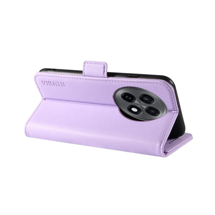 For OnePlus Ace 5G Wallet Phone Case YIKATU YK-003 Leather Stand Cover -  Light Purple