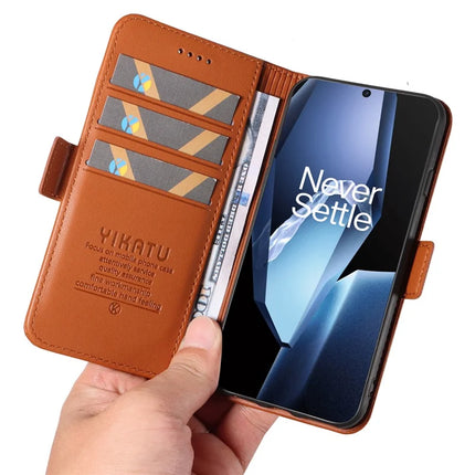 For OnePlus Ace 5G Wallet Phone Case YIKATU YK-003 Leather Stand Cover