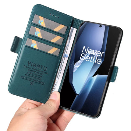 For OnePlus Ace 5G Wallet Phone Case YIKATU YK-003 Leather Stand Cover