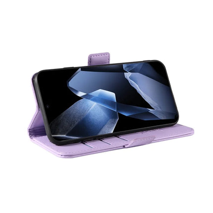 For OnePlus 13 Wallet Phone Case YIKATU YK-003 Leather Stand Cover -  Light Purple