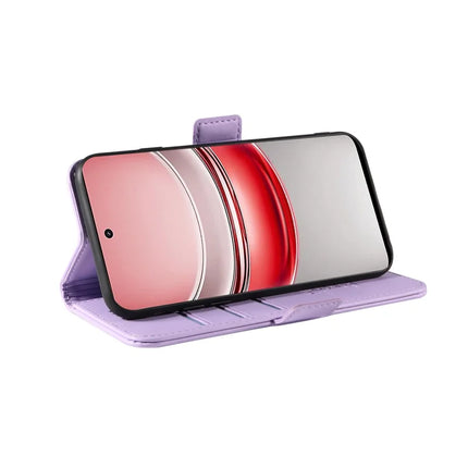 For Realme C75 Wallet Phone Case YIKATU YK-003 Leather Stand Cover -  Light Purple