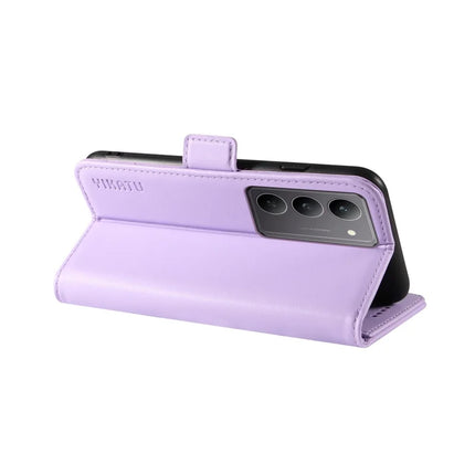 For Realme C75 Wallet Phone Case YIKATU YK-003 Leather Stand Cover -  Light Purple