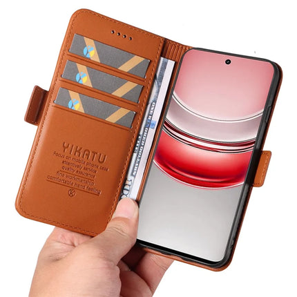 For Realme C75 Wallet Phone Case YIKATU YK-003 Leather Stand Cover