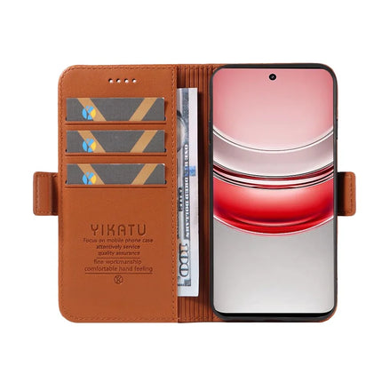 For Realme C75 Wallet Phone Case YIKATU YK-003 Leather Stand Cover