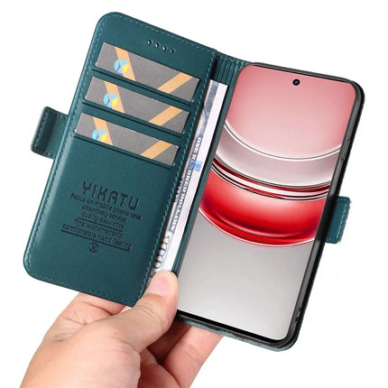 For Realme C75 Wallet Phone Case YIKATU YK-003 Leather Stand Cover