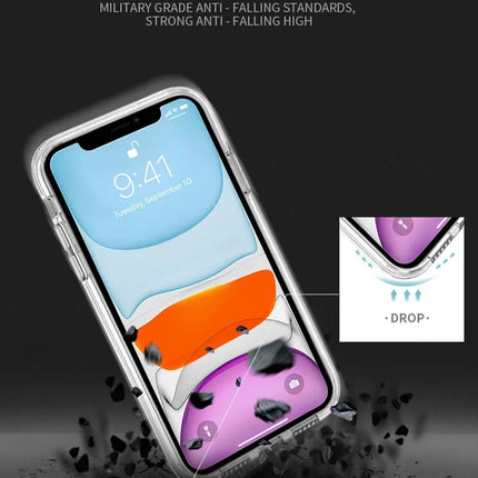 For iPhone 11 Case PC + TPU Shockproof Clear Phone Cover