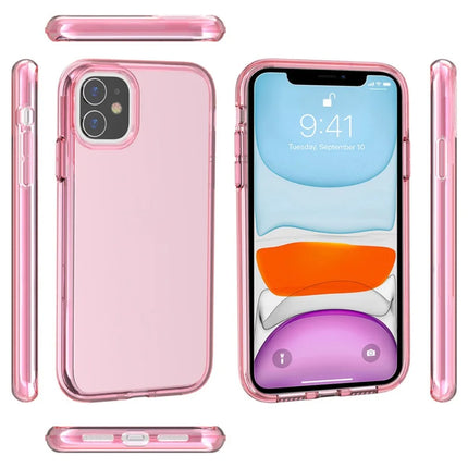 For iPhone 11 Case PC + TPU Shockproof Clear Phone Cover