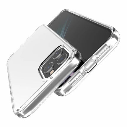 For iPhone 11 Pro Max Case PC + TPU Shockproof Clear Phone Cover