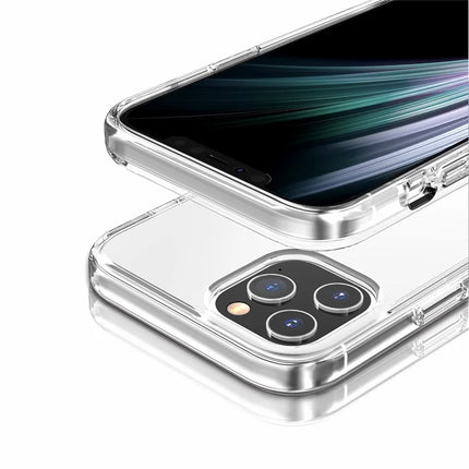 For iPhone 11 Pro Max Case PC + TPU Shockproof Clear Phone Cover